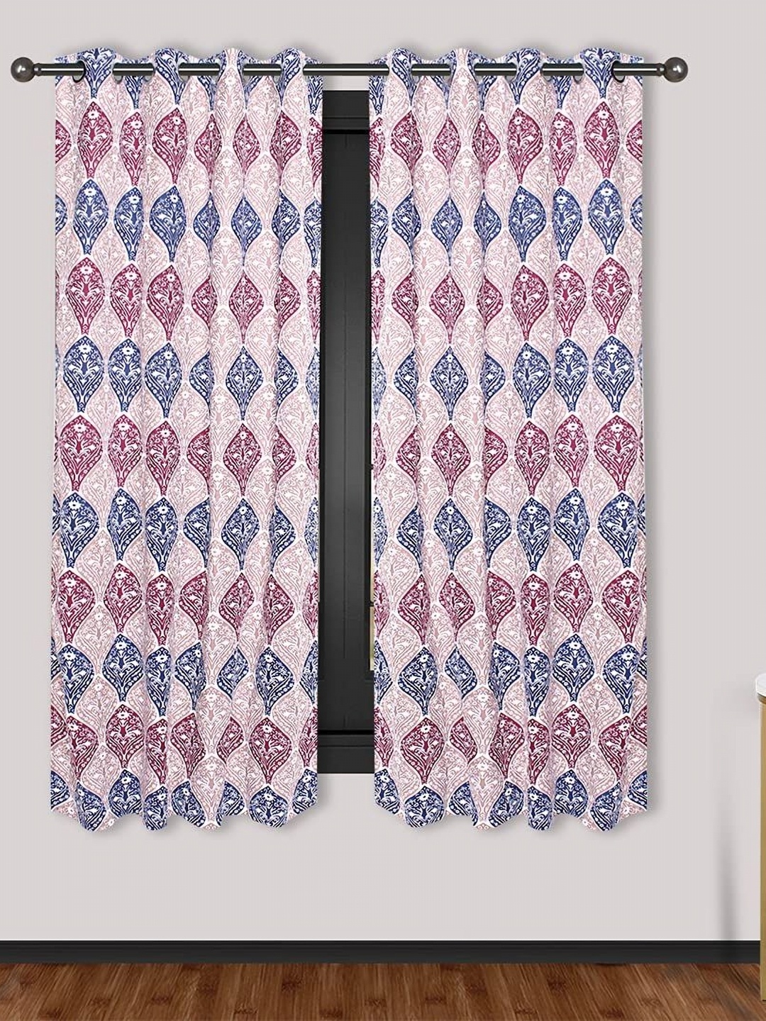 

Dekor World Multicoloured Set of 2 Window Curtain, Multi