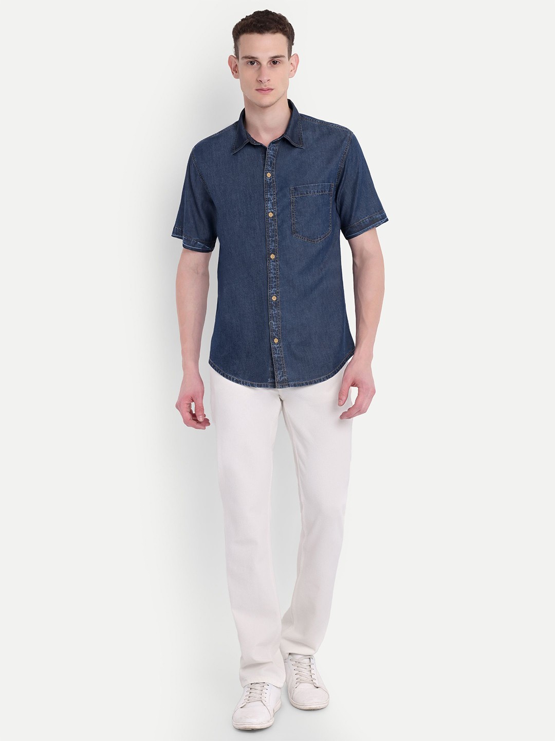 

COSMIC Men Smart Opaque Casual Shirt, Blue