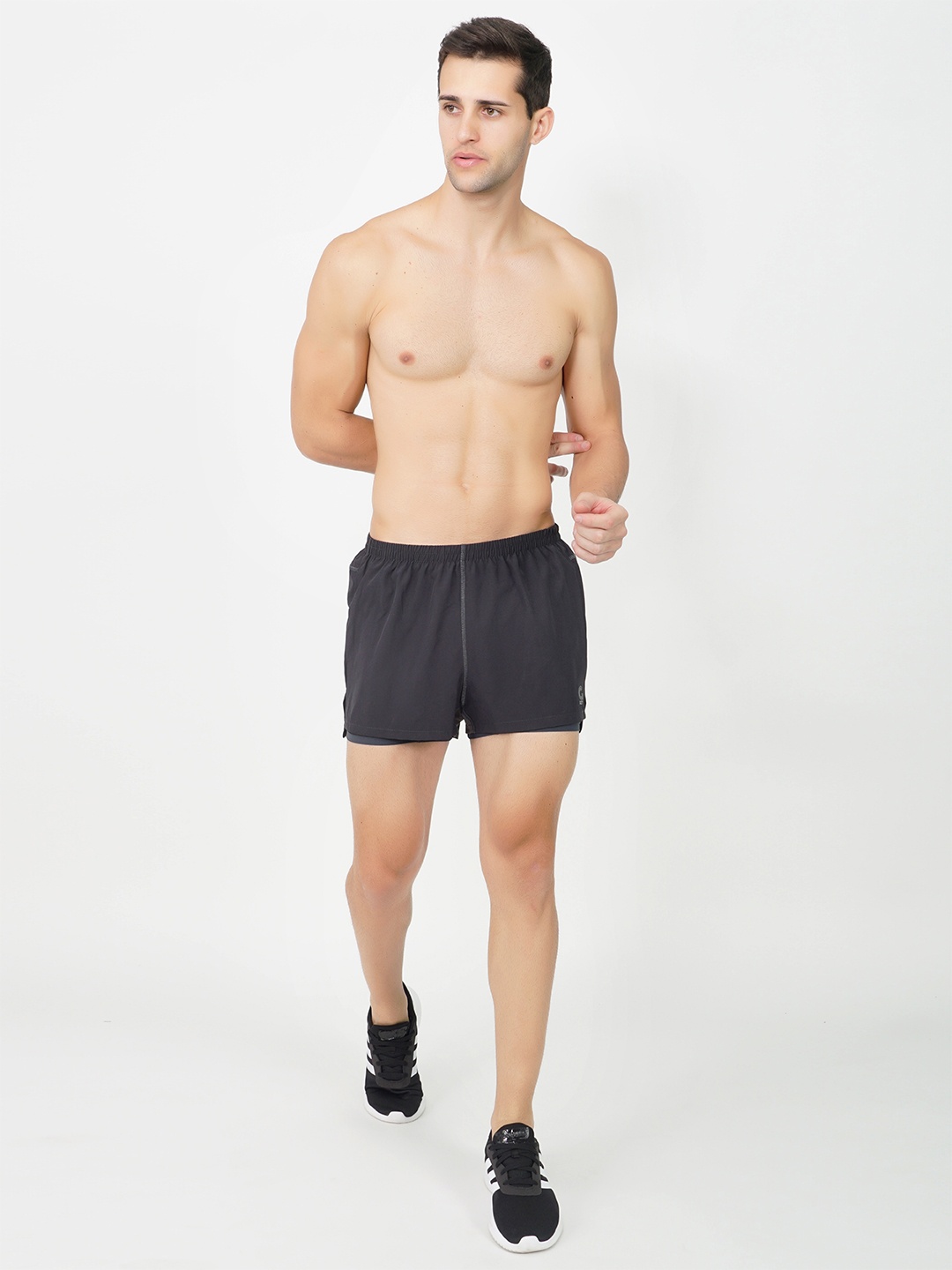 

GOTO Men Training or Gym Sports Shorts, Grey