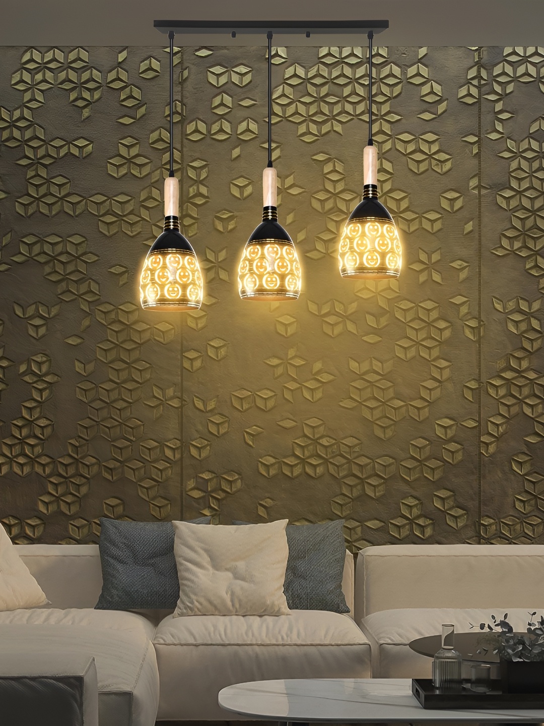 

GAUVIK Black Aluminium Ceiling Lamp