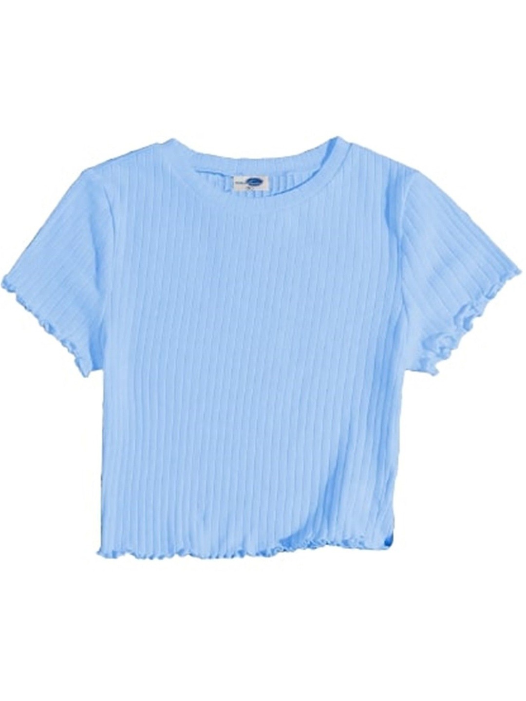 

NiloBerry Striped Crop Top, Blue