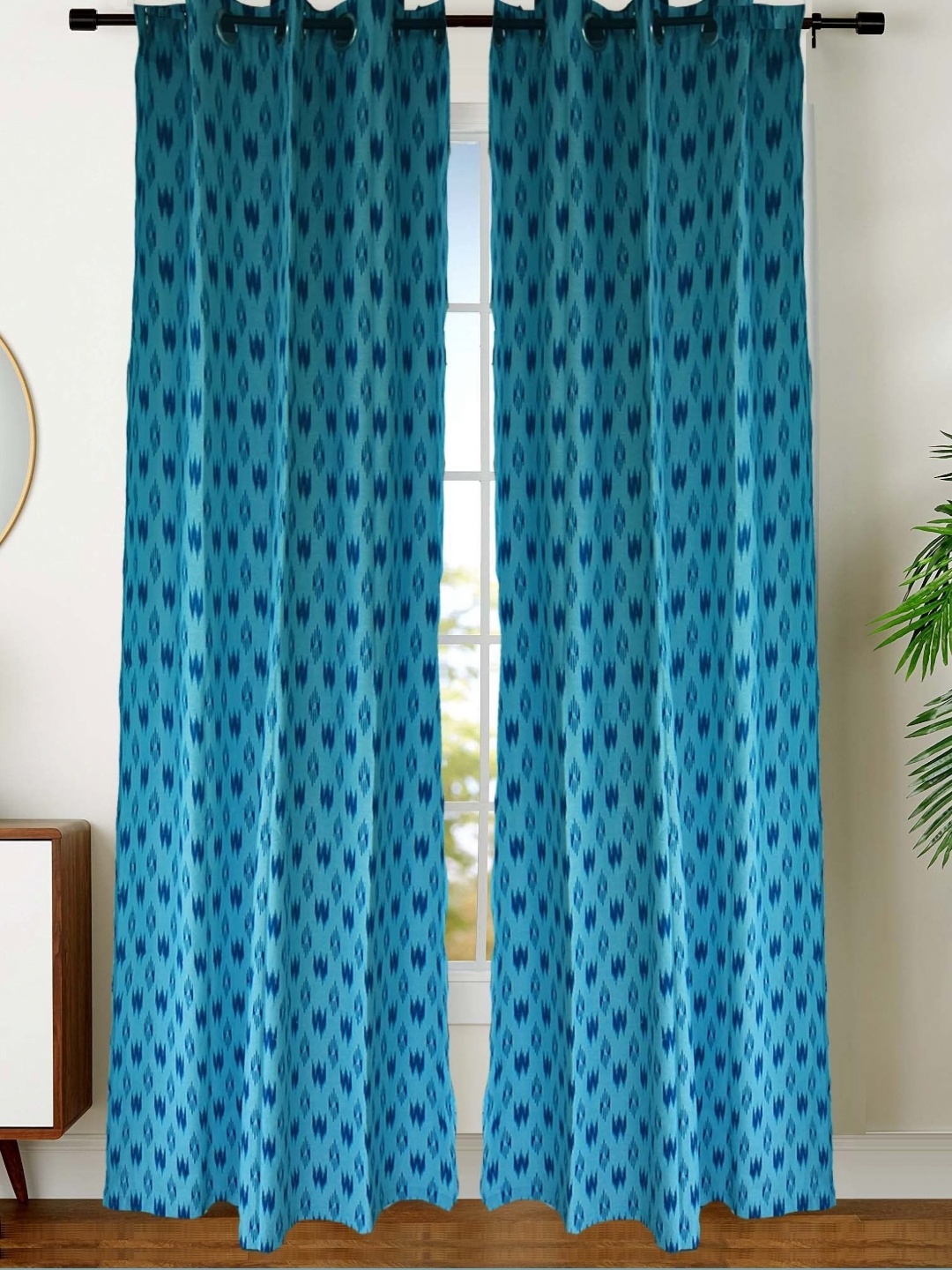 

Dekor World Multicoloured Set of 2 Door Curtain, Multi