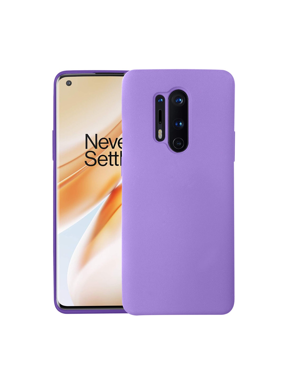 

LIRAMARK Solid Printed OnePlus 8 Pro Back Case Mobile Accessories, Lavender