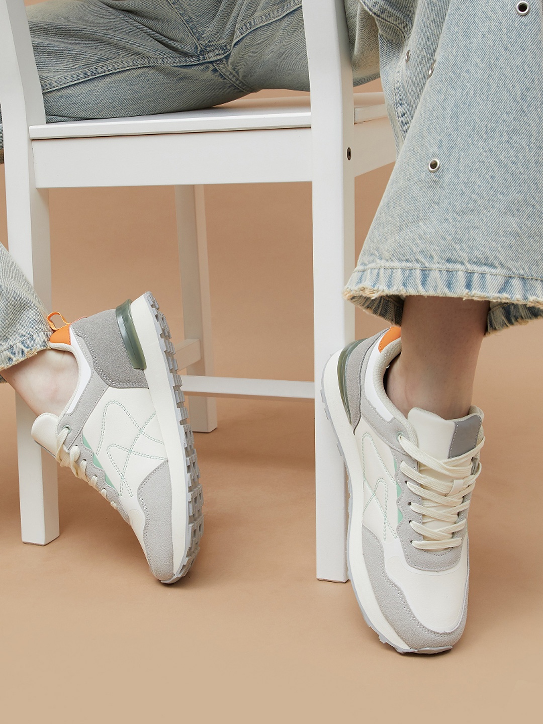 

Ginger by Lifestyle Women PU Sneakers, Grey