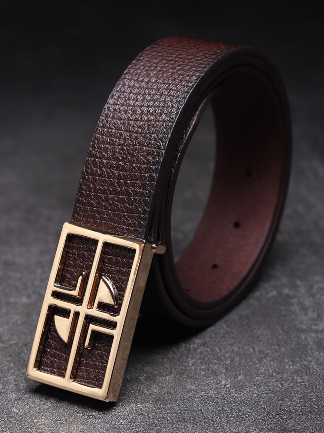 

Killer Men Textured Reversible Belt, Brown