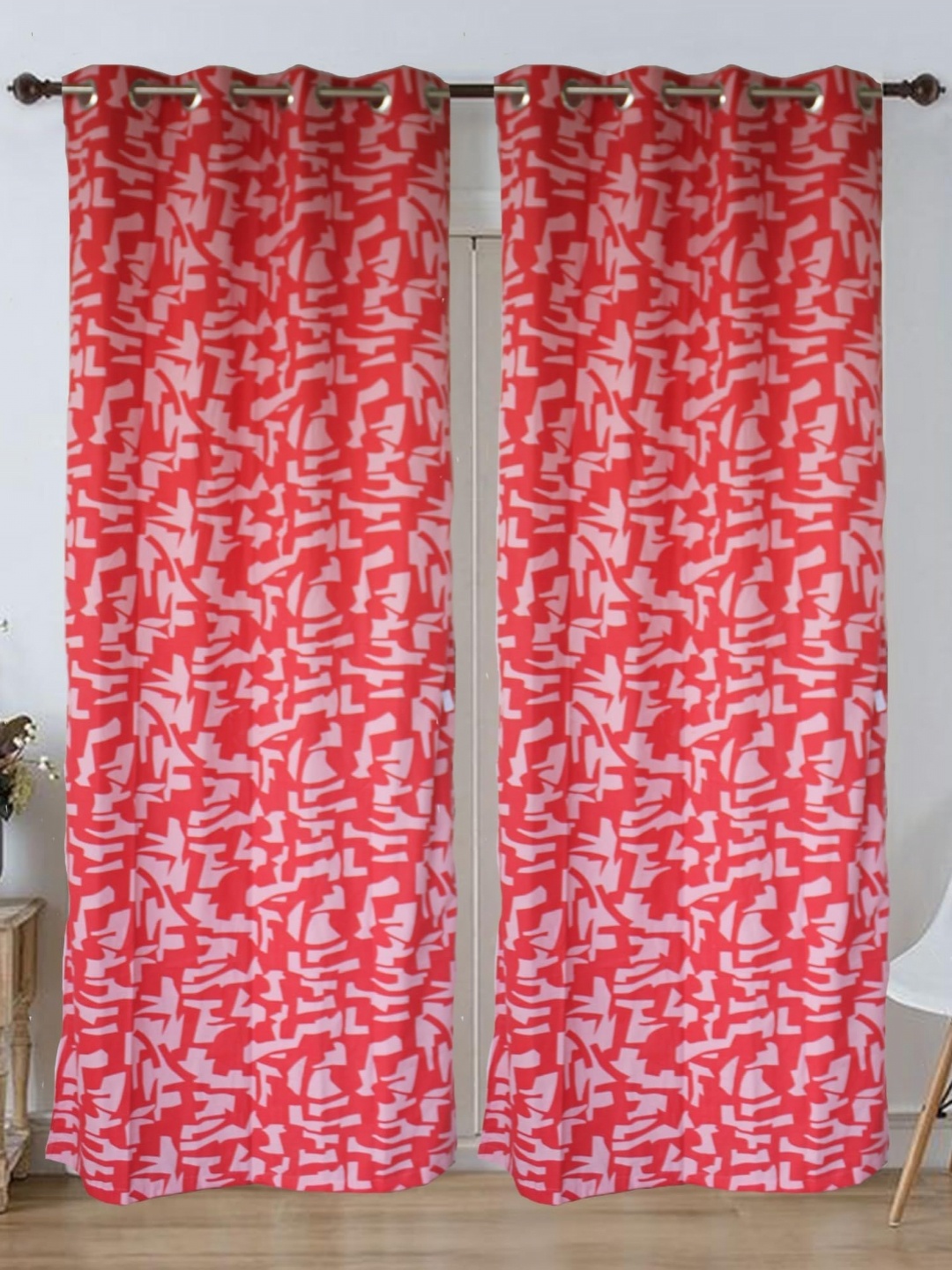 

Dekor World Multicoloured Set of 2 Long Door Curtain, Multi