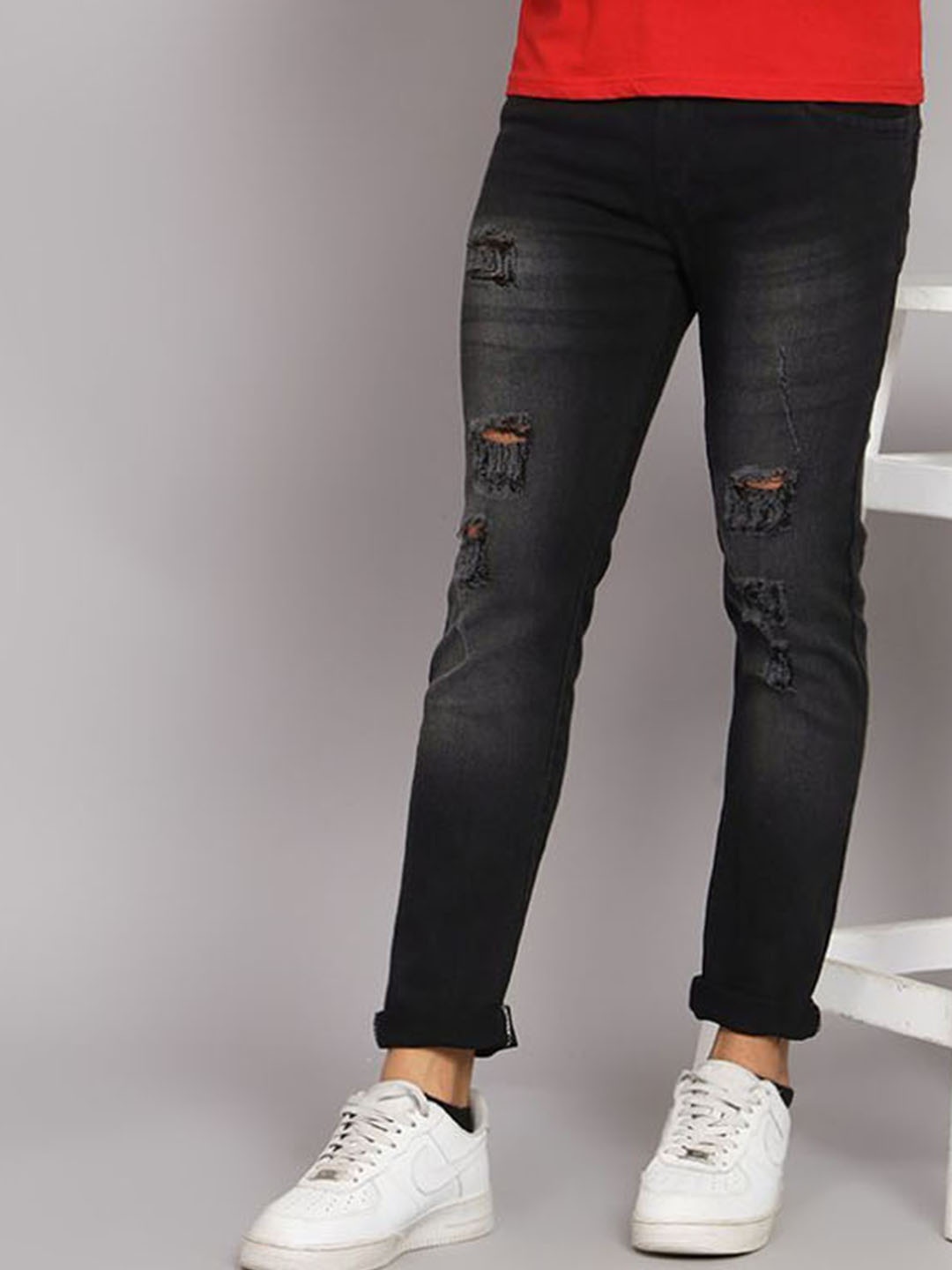 

LINARIA Men Classic Slim Fit Jeans, Grey