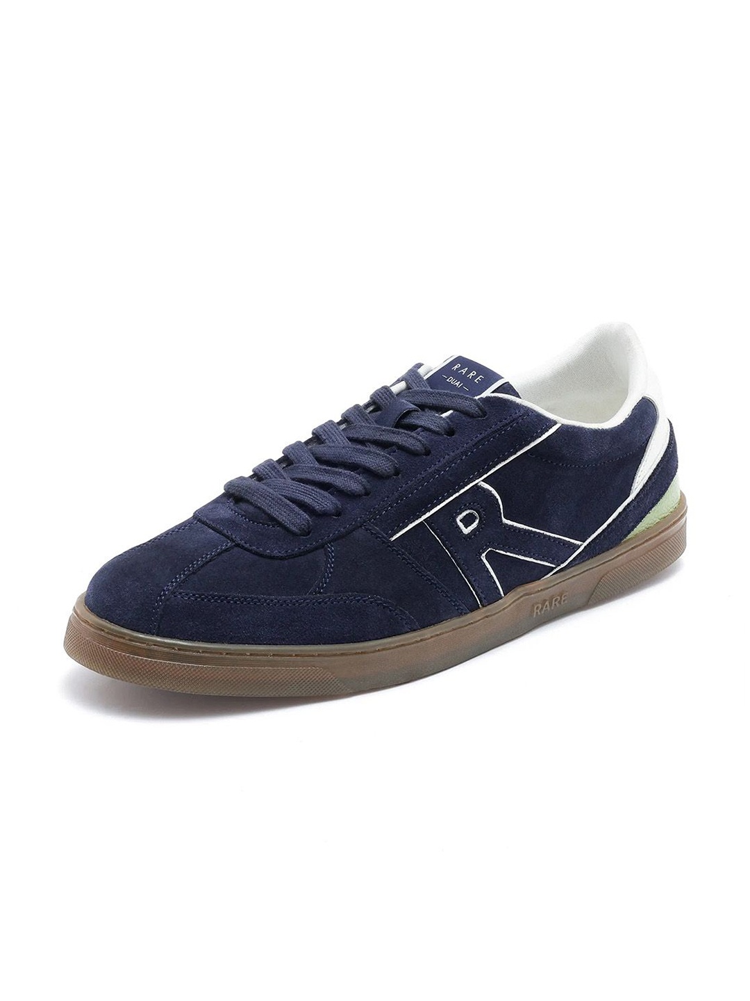 

RARE RABBIT Men Suede Sneakers, Navy blue
