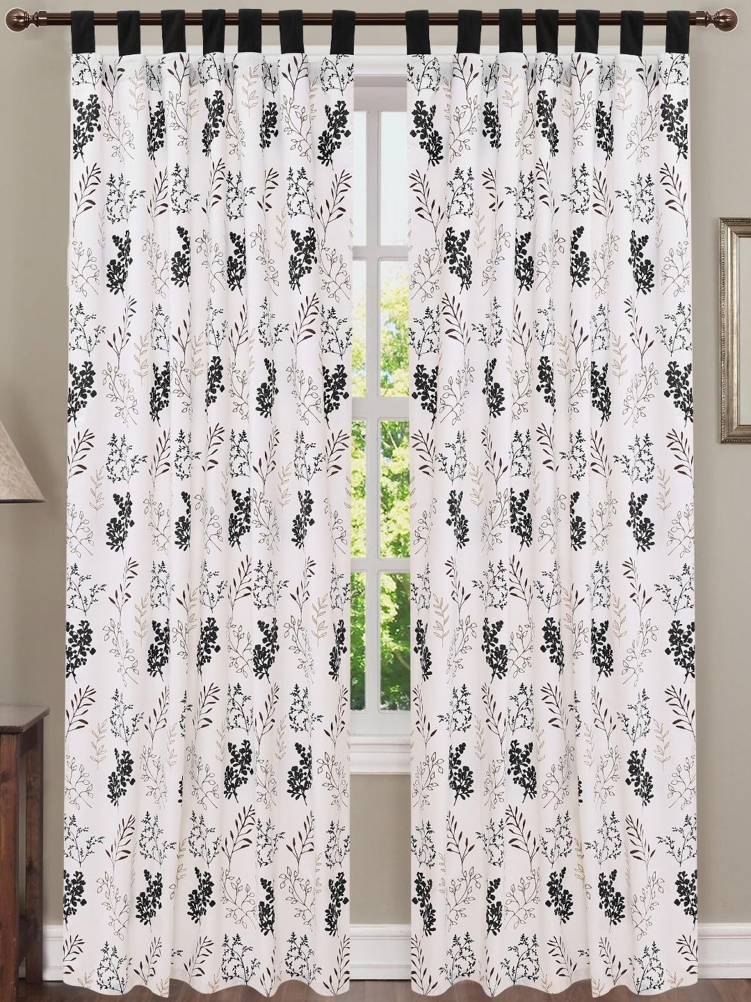 

Dekor World Multicoloured Set of 2 Floral Door Curtain, Multi