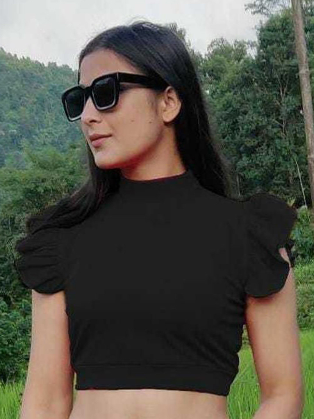 

NiloBerry Crop Top, Black