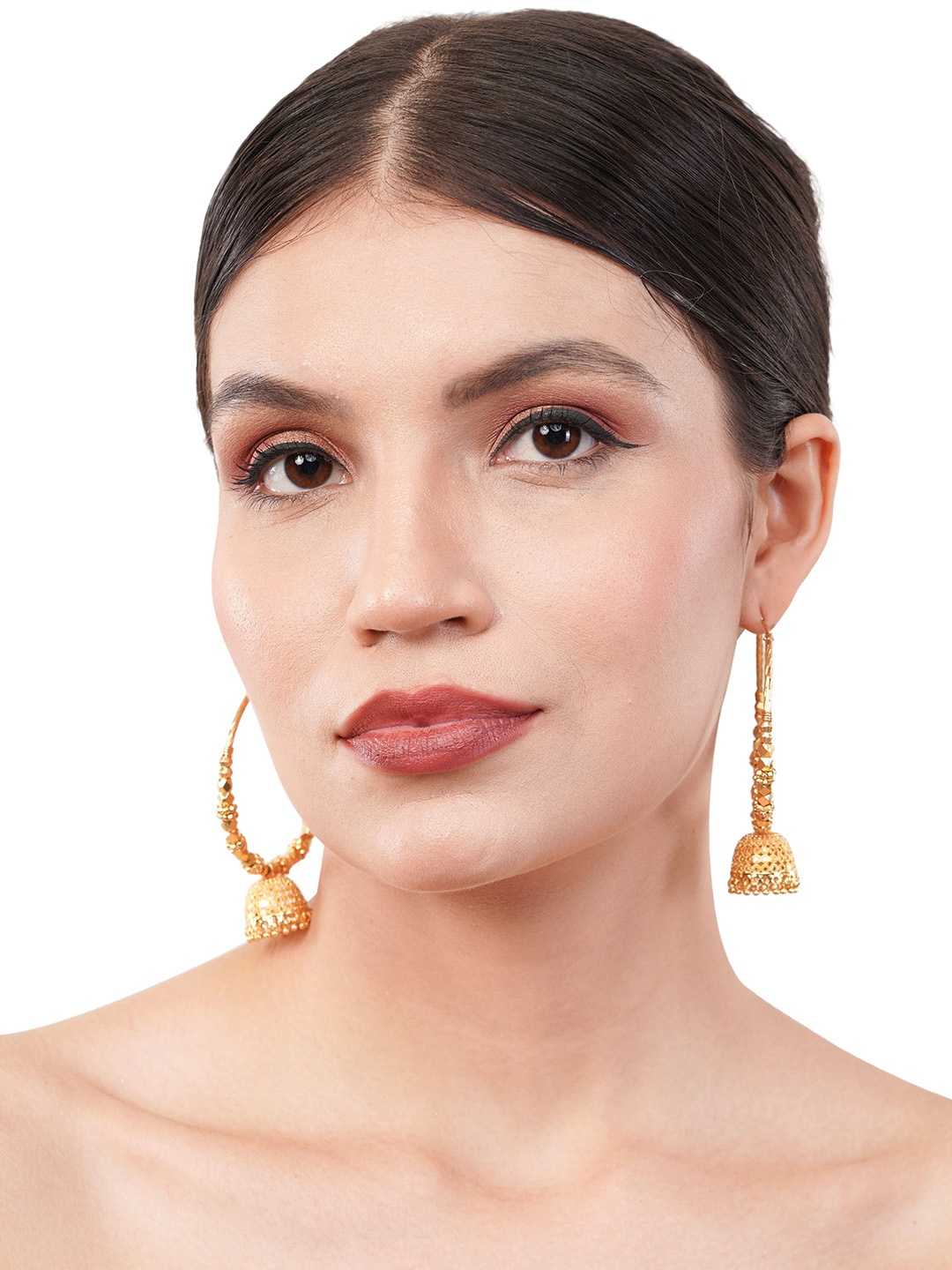 

Z HOME Contemporary Hoop Earrings, Gold
