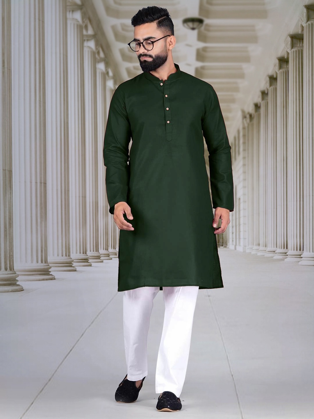 

Moda Rapido Men Kurta, Green