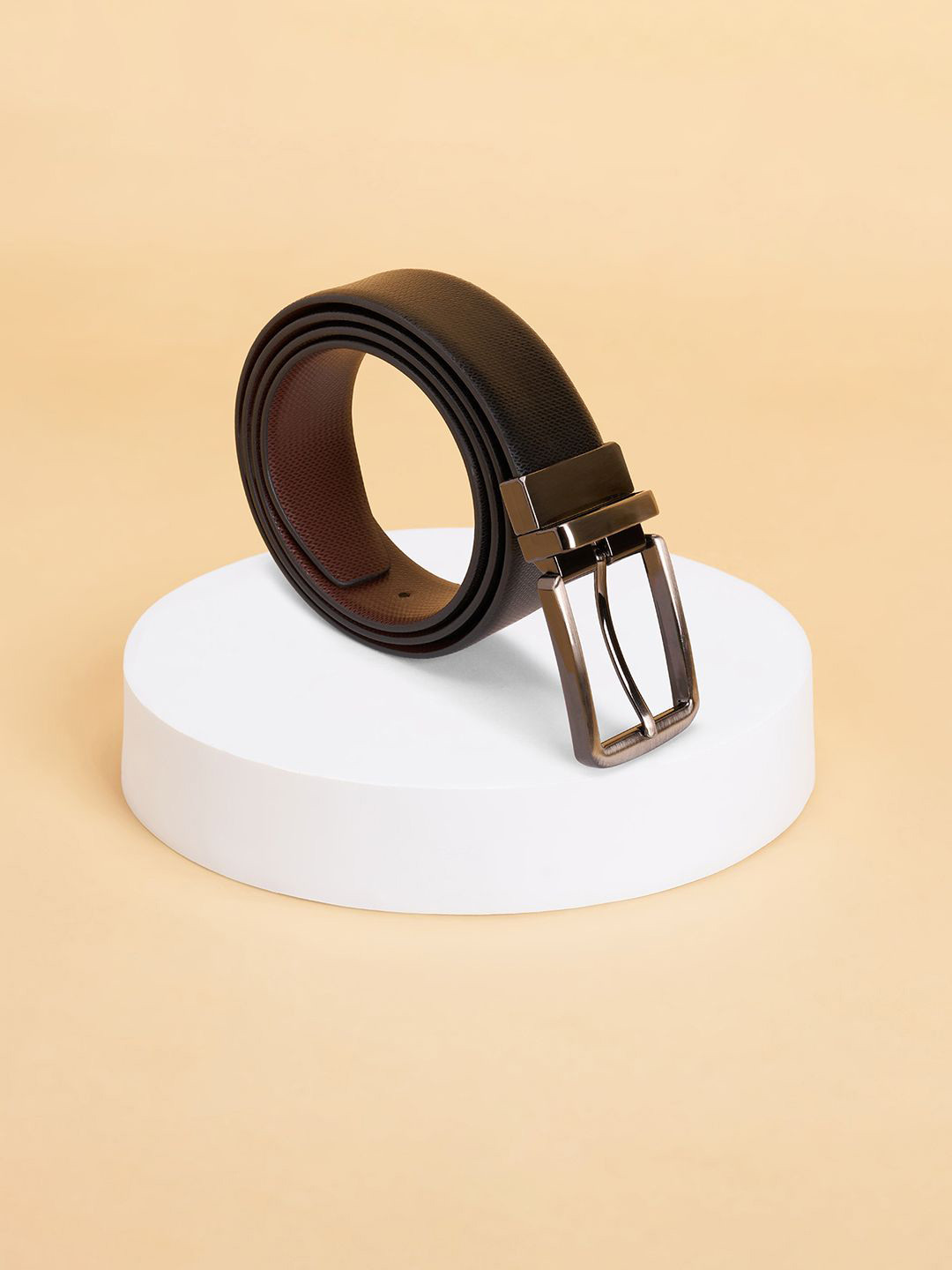 

BYFORD by Pantaloons Men Leather Formal Belt, Black
