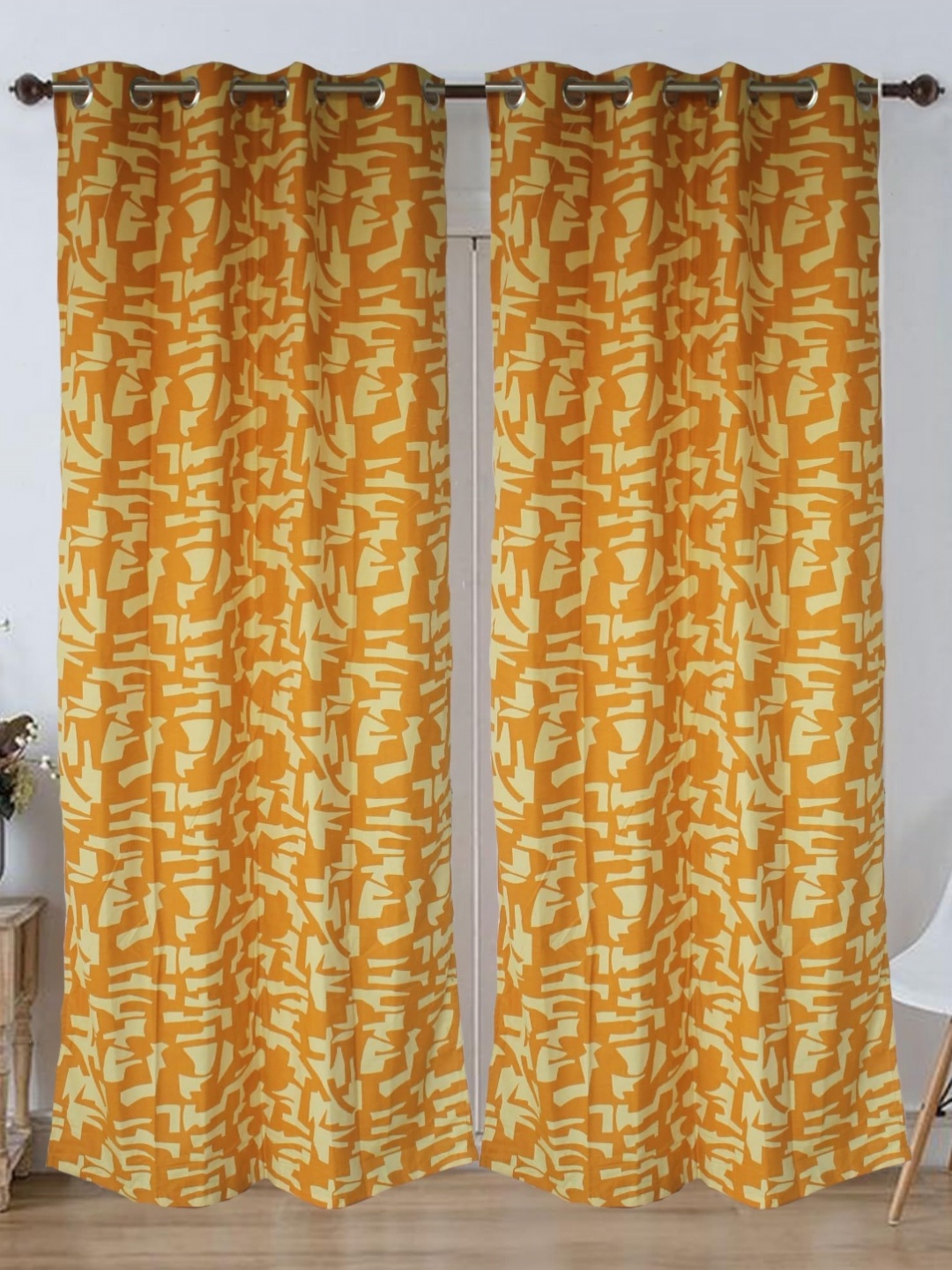 

Dekor World Multicoloured Set of 2 Long Door Curtain, Multi