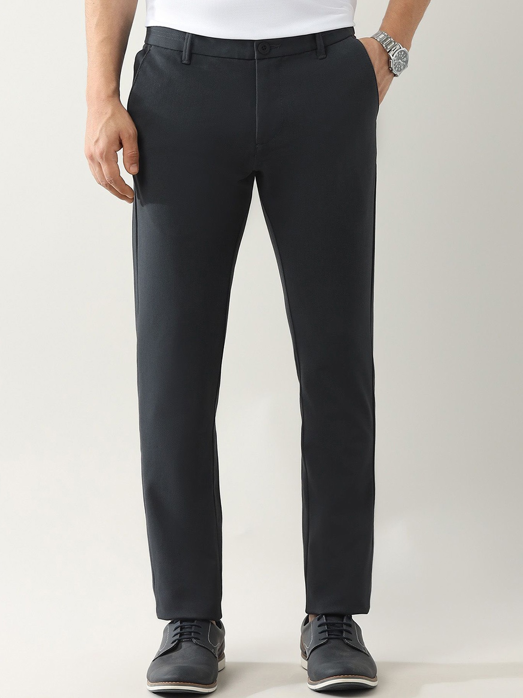 

Arrow Sport Men Slim Fit Chinos Trousers, Grey