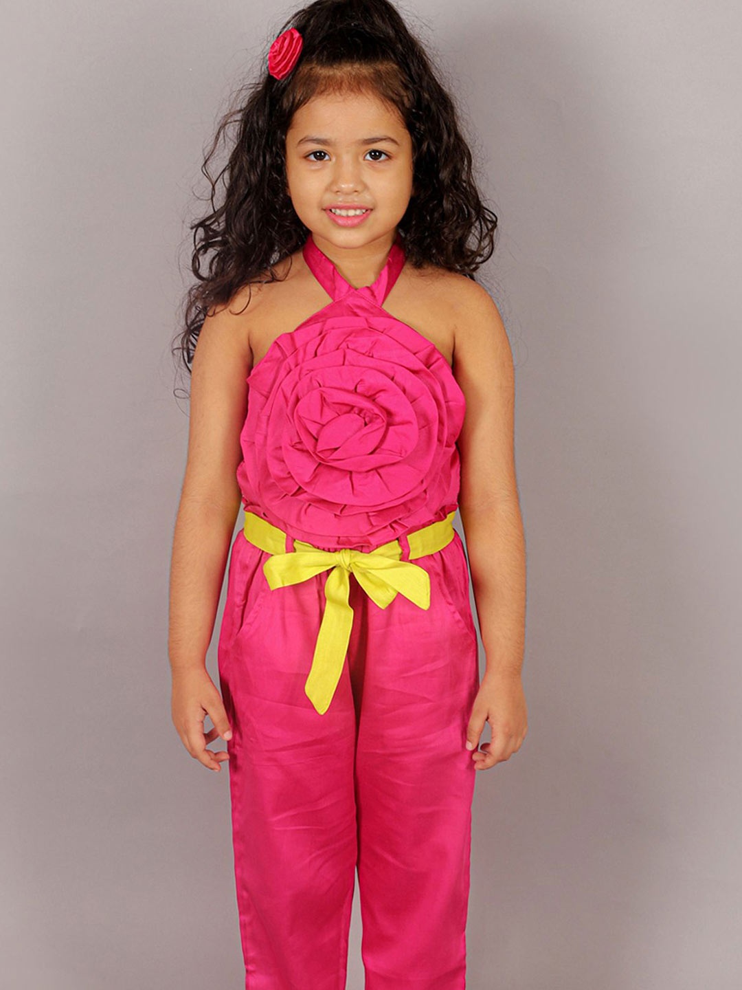 

LIL DRAMA Girls Top with Trousers, Pink