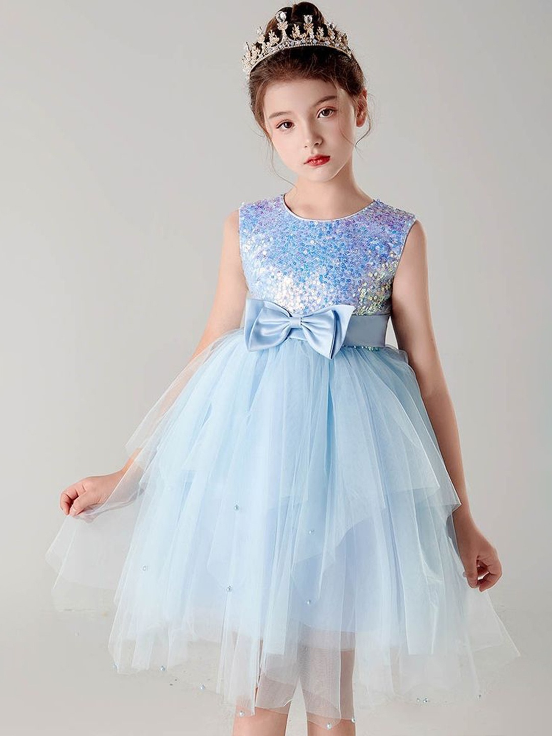

LULU & SKY Fit & Flare Dress, Blue