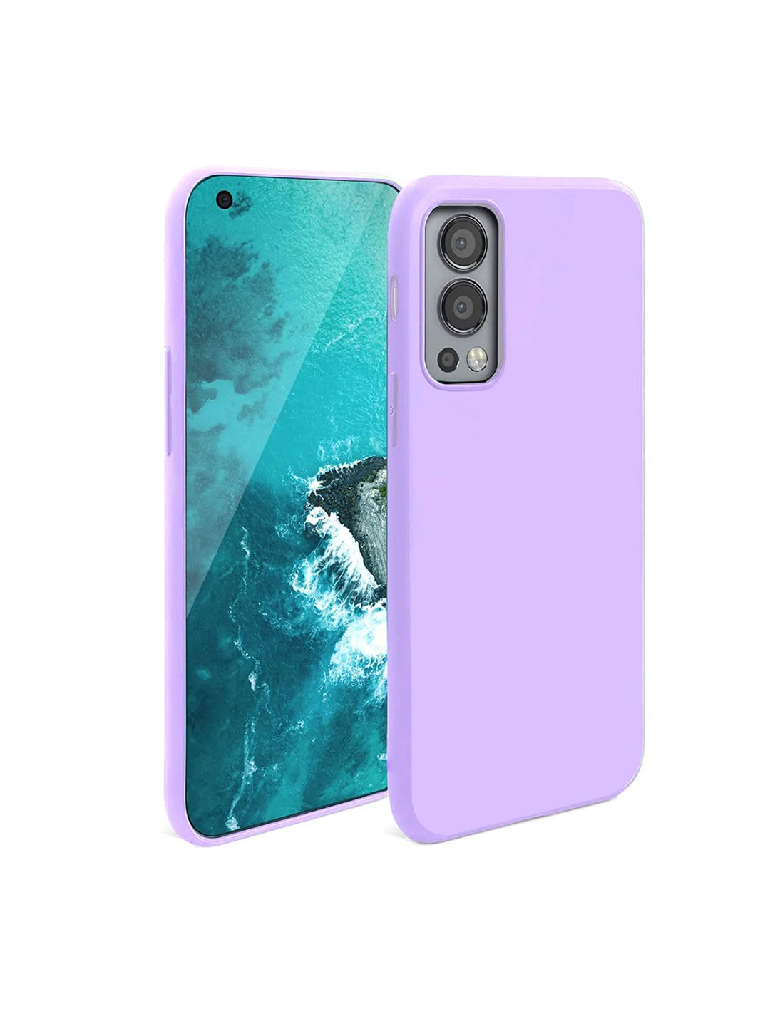 

LIRAMARK Solid Printed Oneplus Nord 2 Back Case Mobile Accessories, Lavender