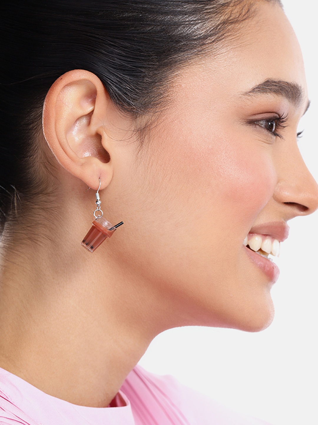 

DressBerry Contemporary Drop Earrings, Brown