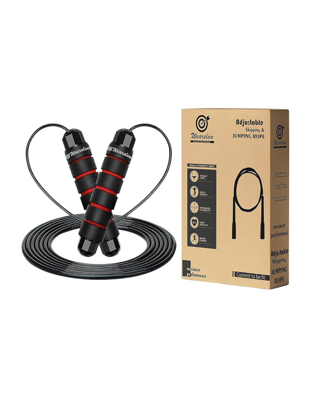 

Wearslim Skipping Rope Sports Accessories, Black