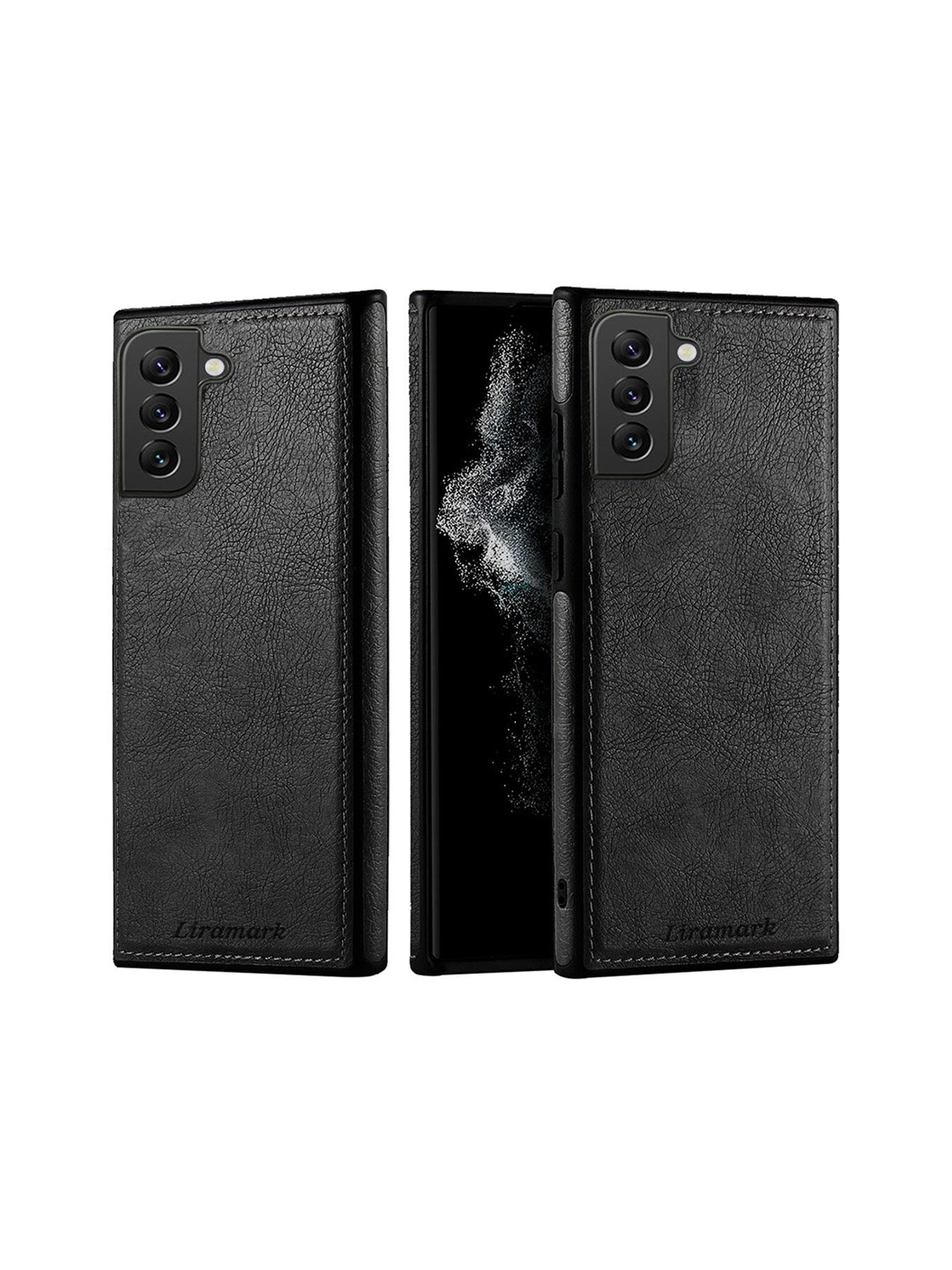 

LIRAMARK Solid Printed Samsung Galaxy S22 Plus Back Case Mobile Accessories, Black