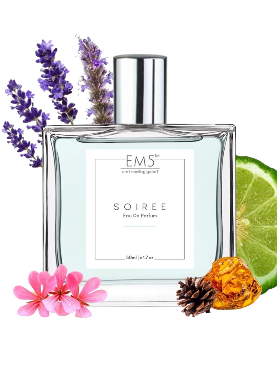 

EM5 Soiree Long Lasting Eau De Parfum- 50 ml, Transparent