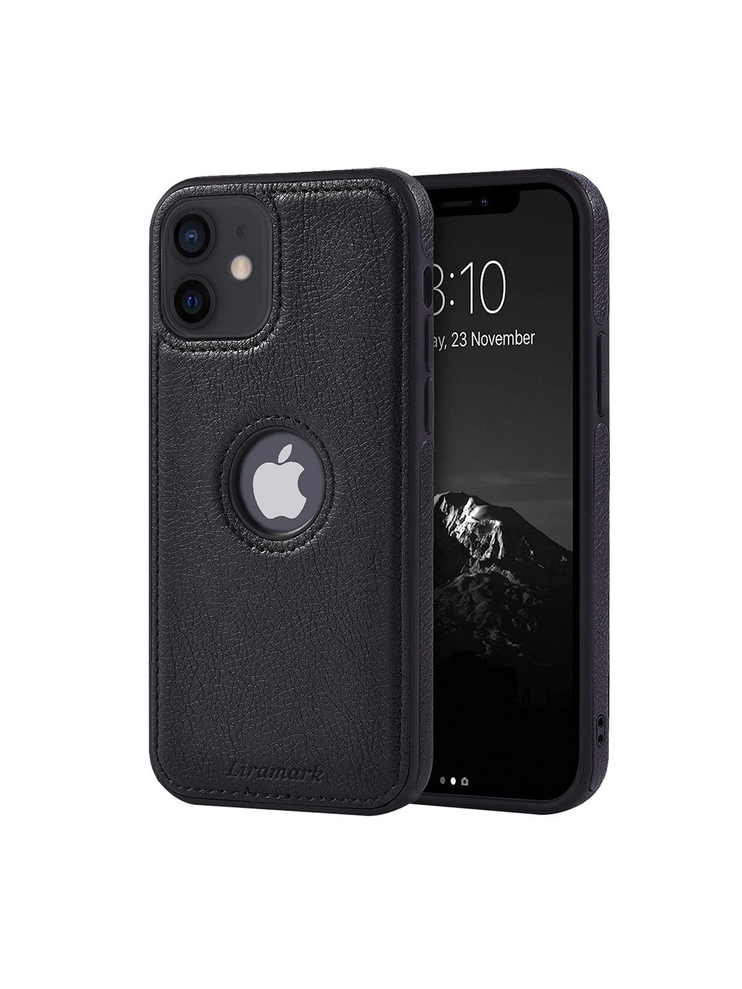 

LIRAMARK Solid Printed iPhone 12 Mini Back Case Mobile Accessories, Black