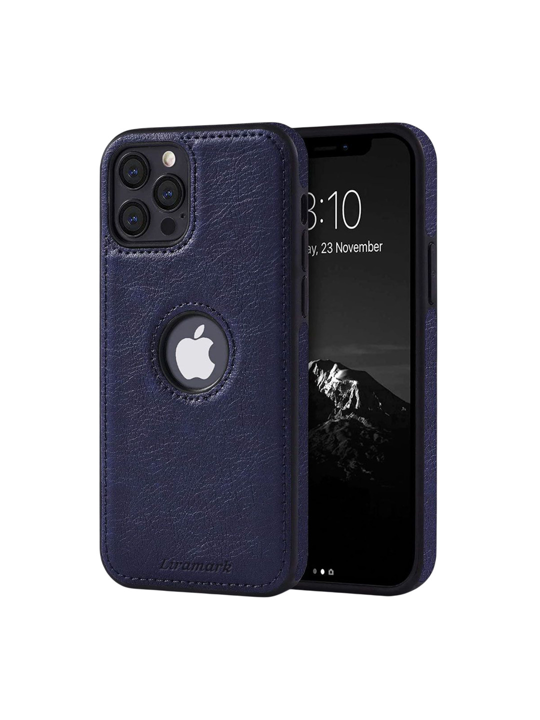 

LIRAMARK Solid Printed iPhone 12 Pro Max Back Case Mobile Accessories, Blue
