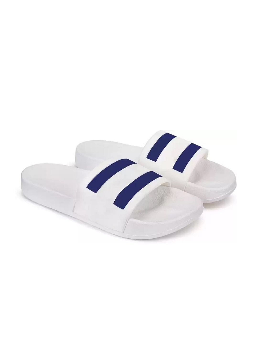 

DRACKFOOT Men Sliders Flip Flops, White