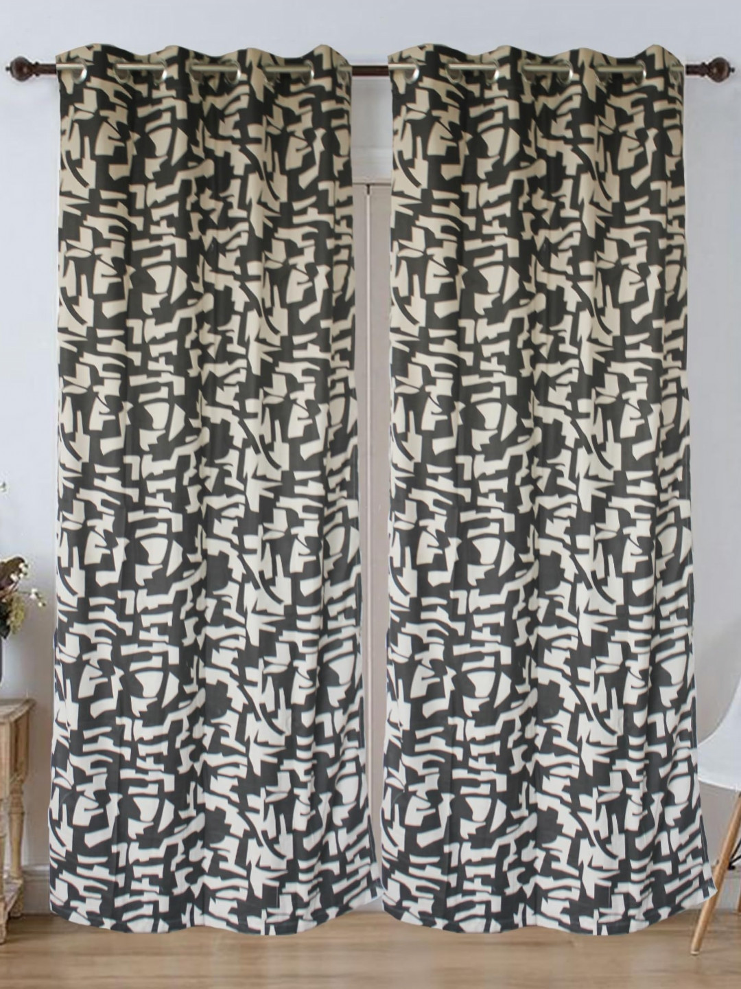 

Dekor World Multicoloured Set of 2 Window Curtain, Multi