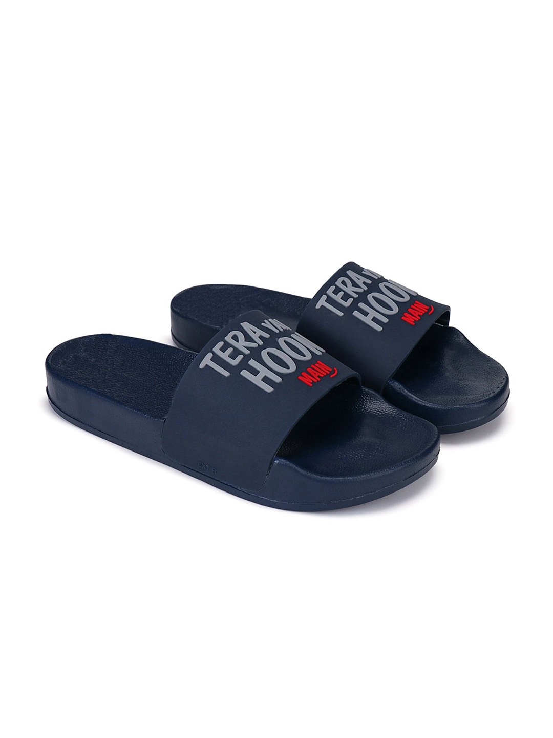 

PENNEN Men Printed Sliders, Blue