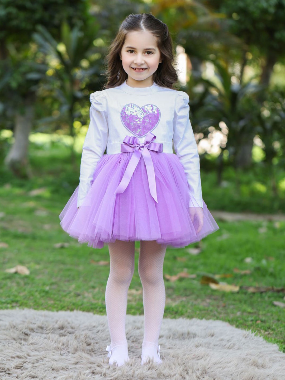 

THE PONY & PEONY CO. Fit & Flare Dress, Purple