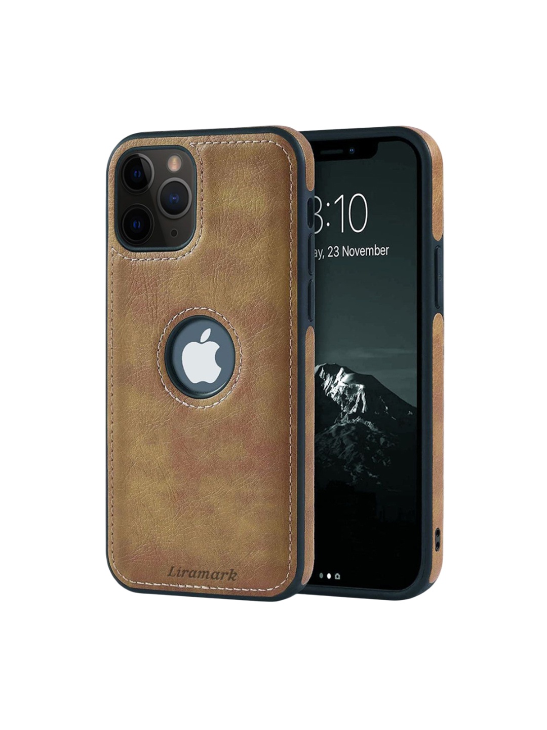 

LIRAMARK Solid Printed iPhone 11 Pro Back Case Mobile Accessories, Brown