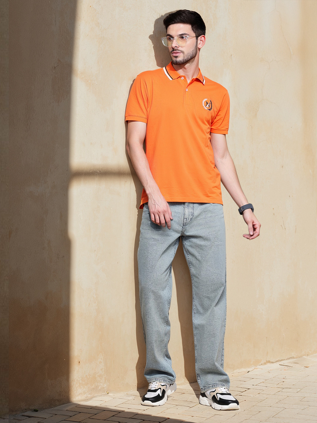 

Nautica Polo Collar Pure Cotton T-shirt, Orange