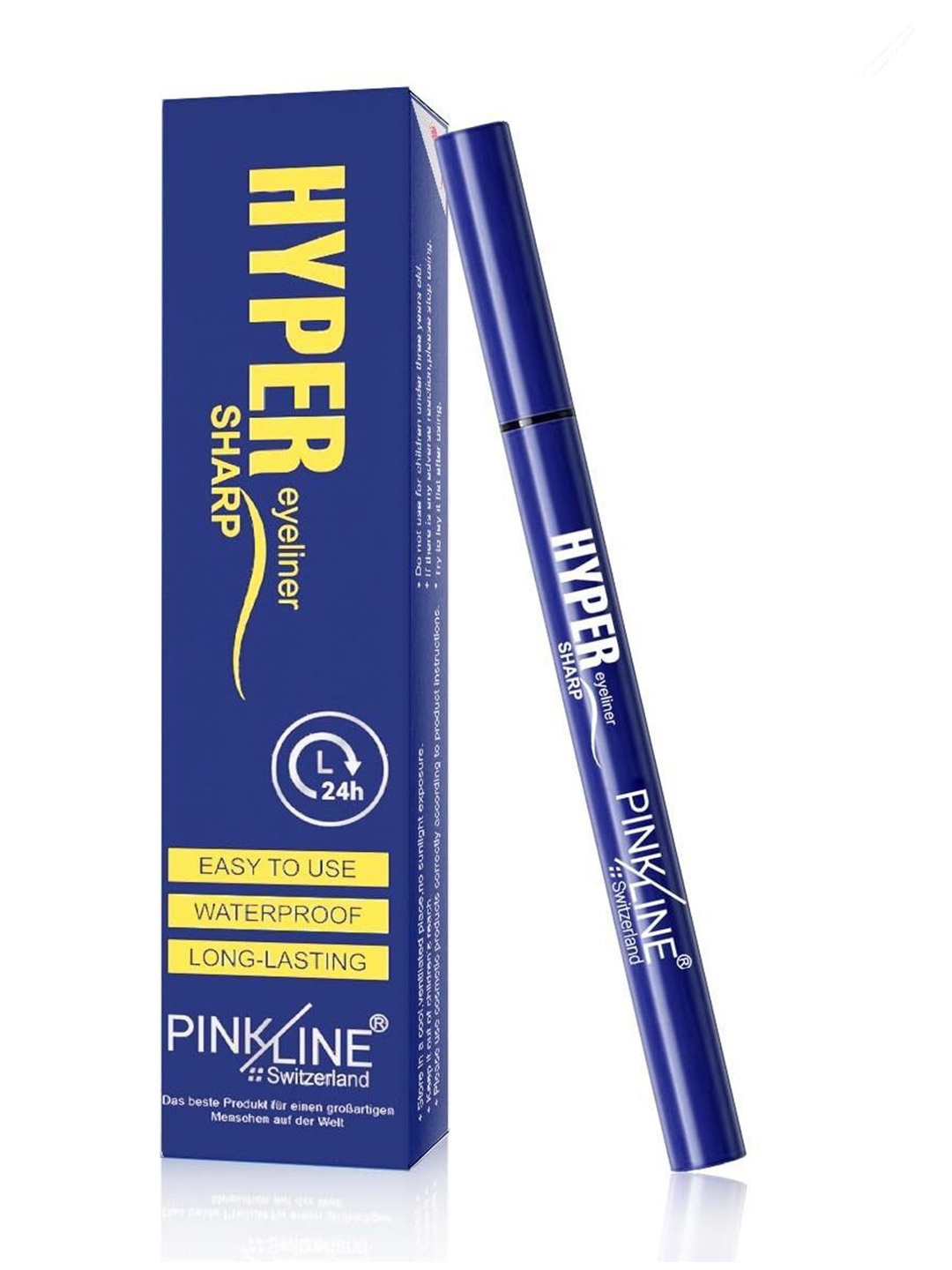 

PINK LINE Vitamin E Waterproof Liquid Matte Eyeliner Brush Tip Pen - 1 g Black