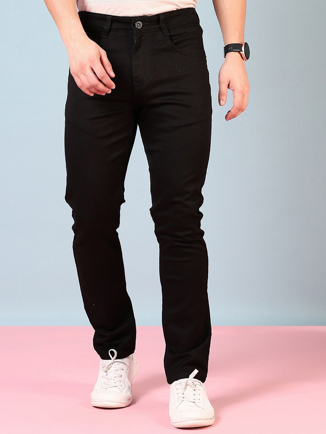 

V-Mart Men Light Fade Jeans, Black