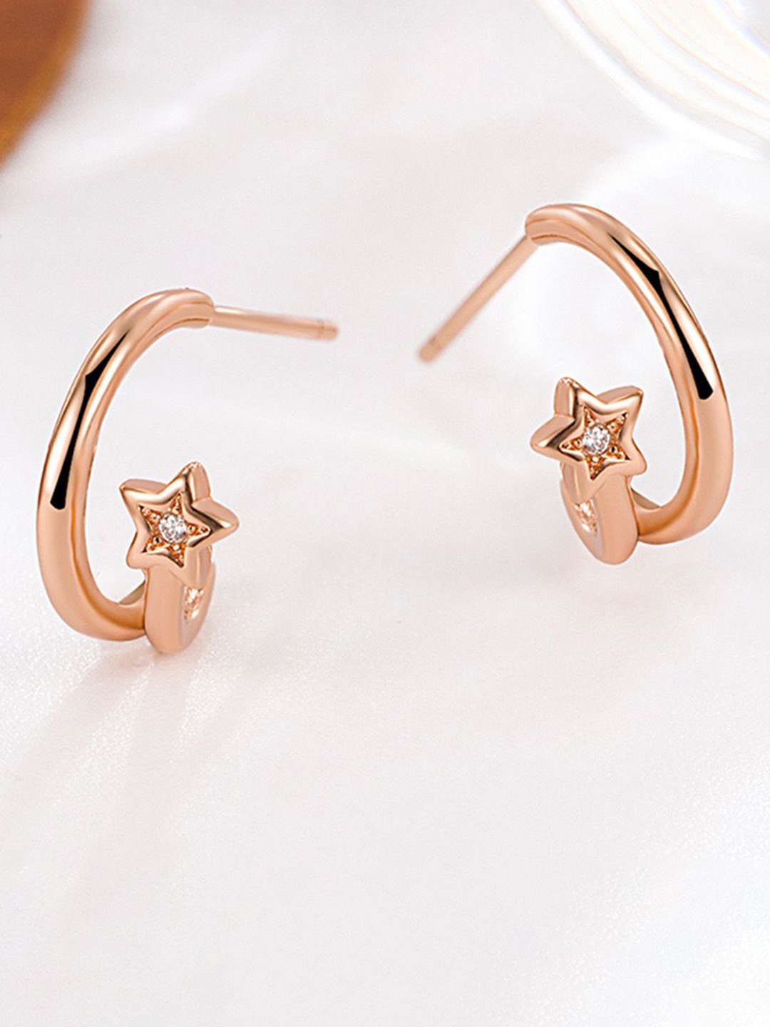 

MYKI Contemporary Studs Earrings, Rose gold