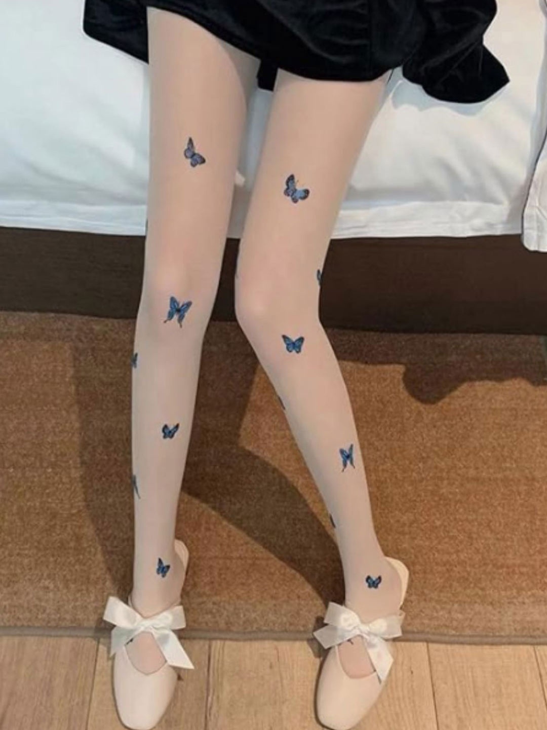 

SECRETS BY ZEROKAATA Pack Of 2 Assorted Printed High-Rise Semi Sheer Pantyhose Stockings