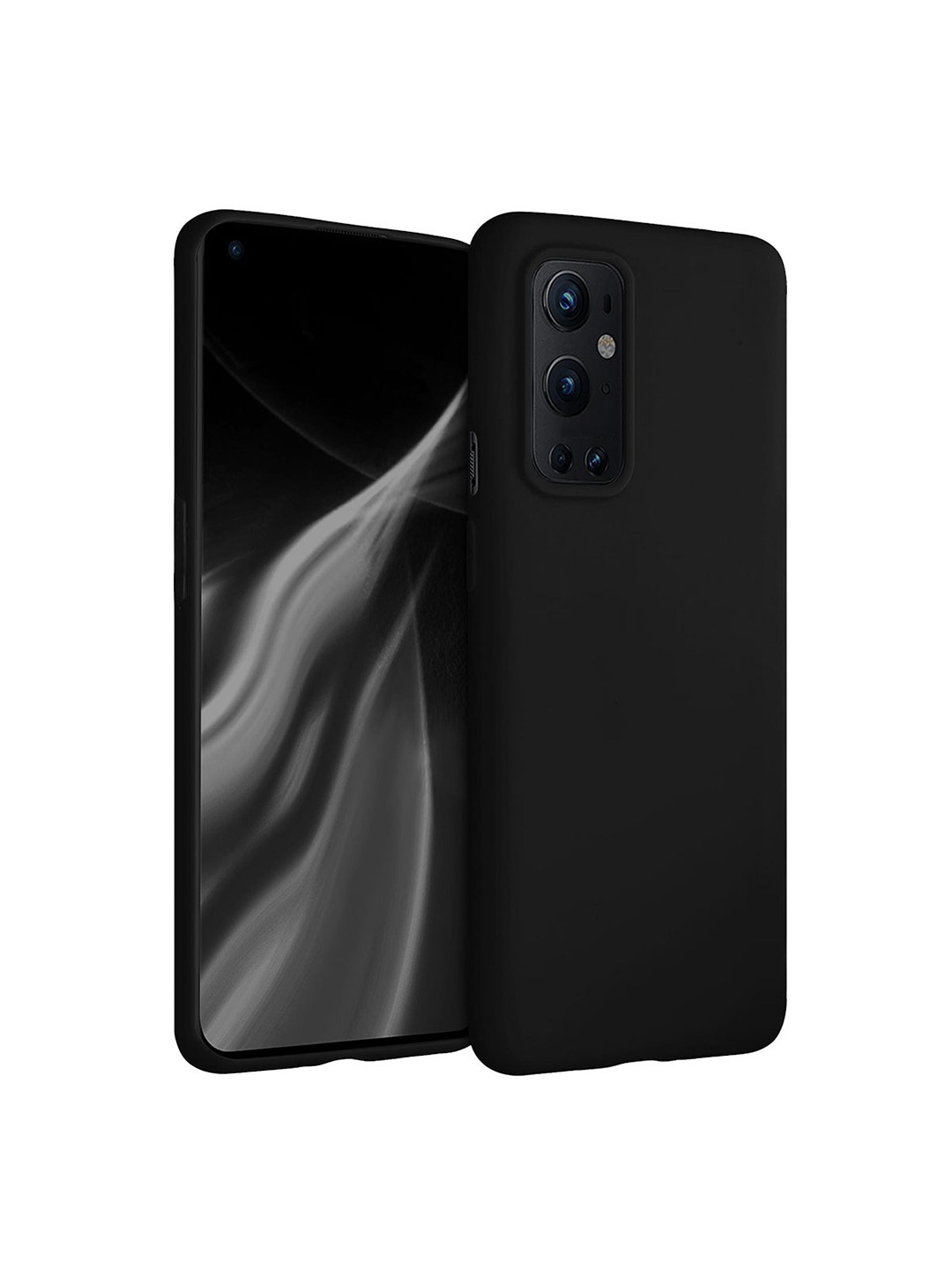 

LIRAMARK Solid Printed OnePlus 9 pro Back Case Mobile Accessories, Black