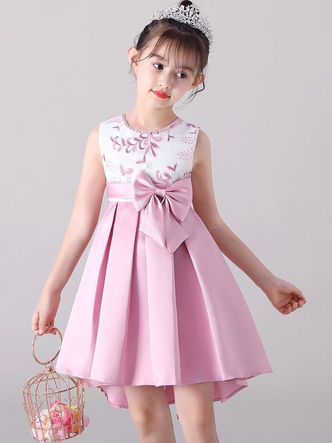 

LULU & SKY Fit & Flare Dress, Pink