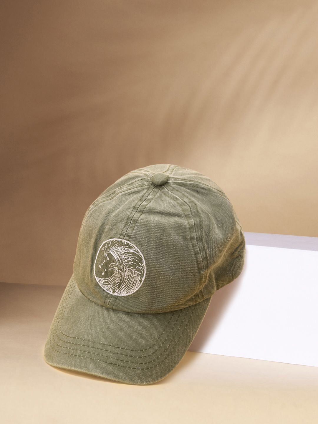 

BYFORD by Pantaloons Men Embroidered Visor Cap, Olive
