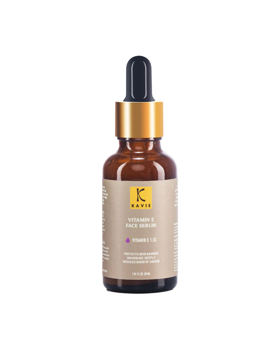 

KAVIE 1.5% Natural Antioxidant Vitamin E Skin Radiance & Youthful Glow Face Serum - 30 ml, Brown