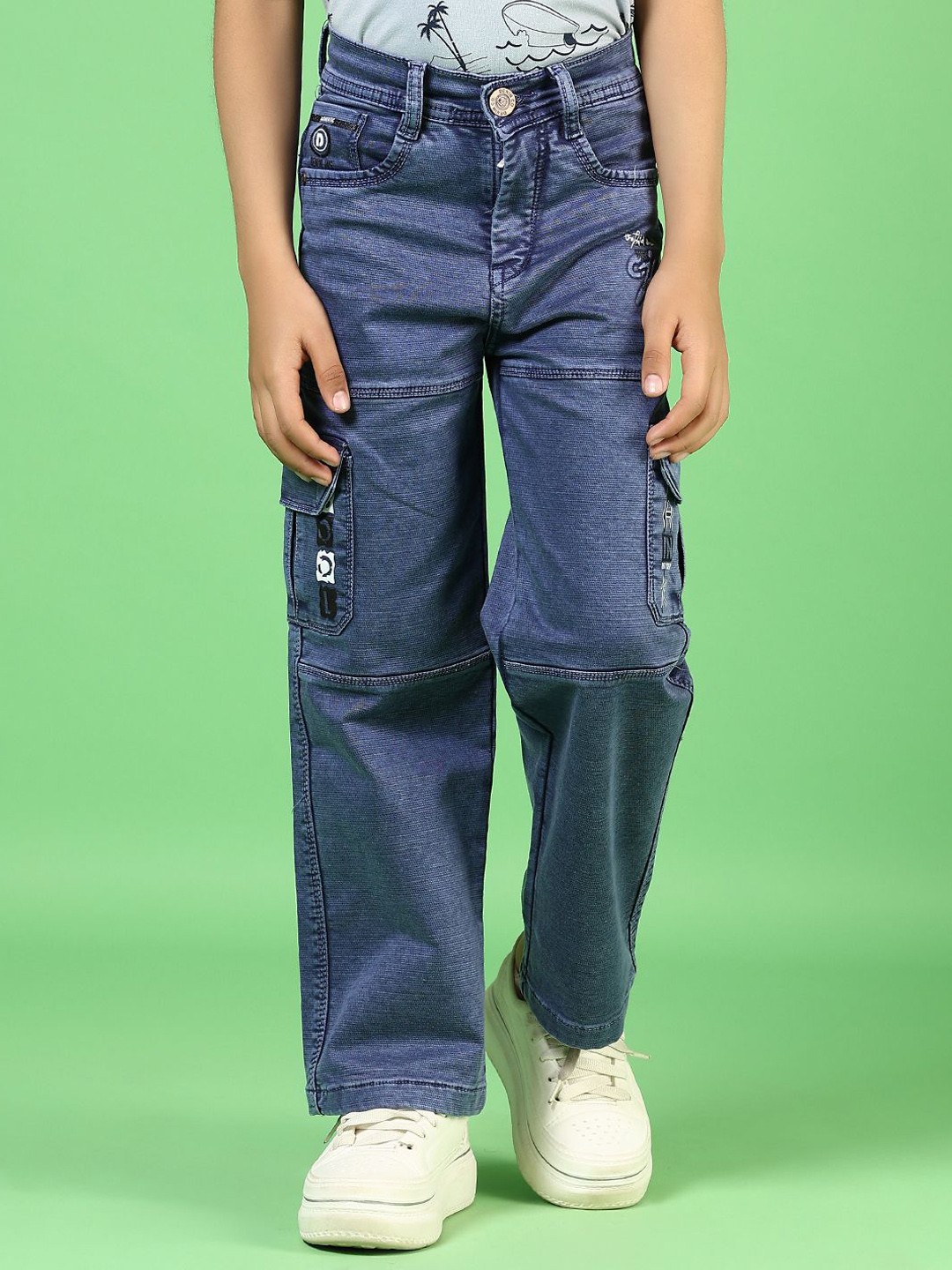 

V-Mart Boys Light Fade Jeans, Navy blue