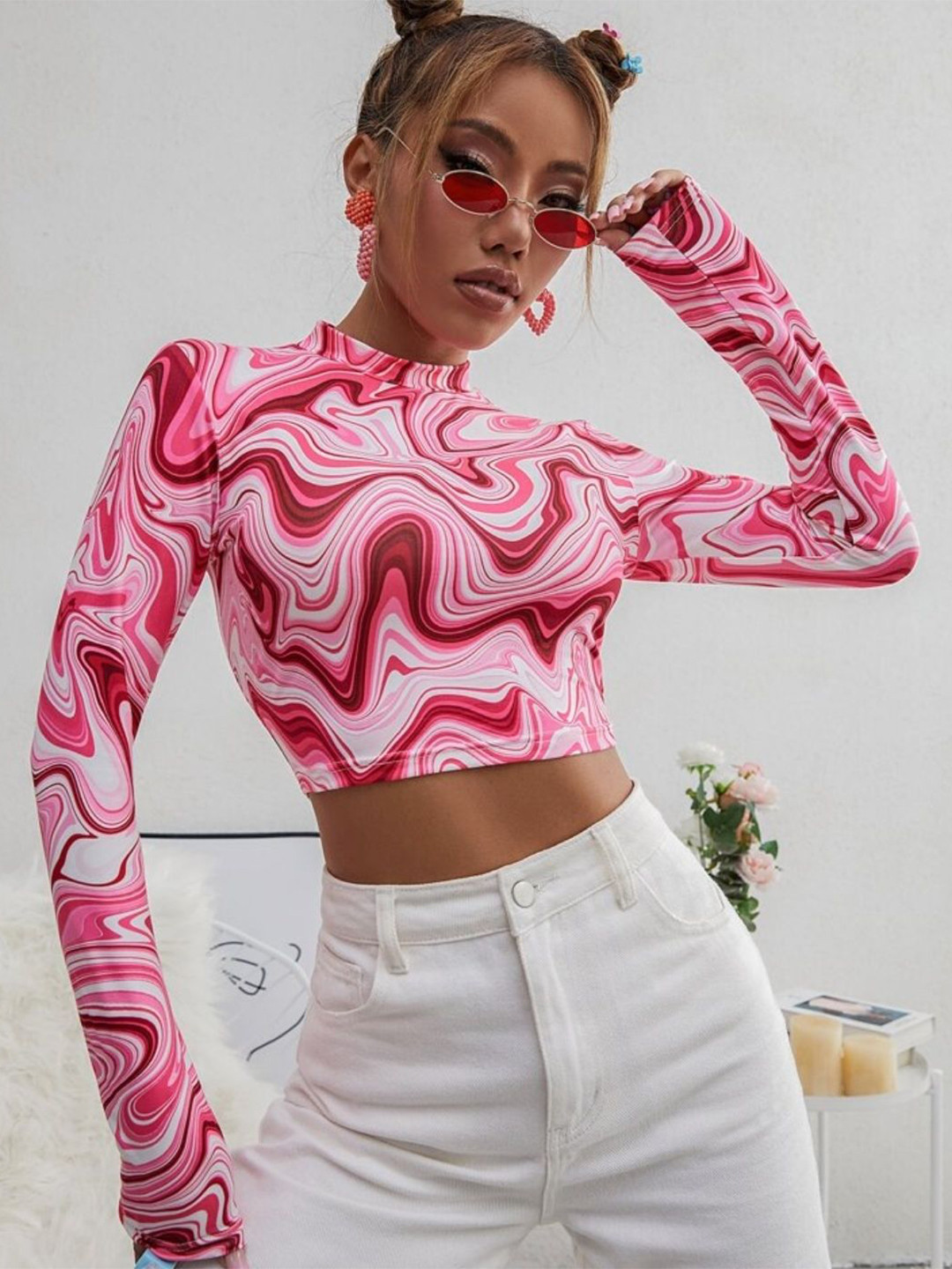 

NiloBerry Crop Top, Pink