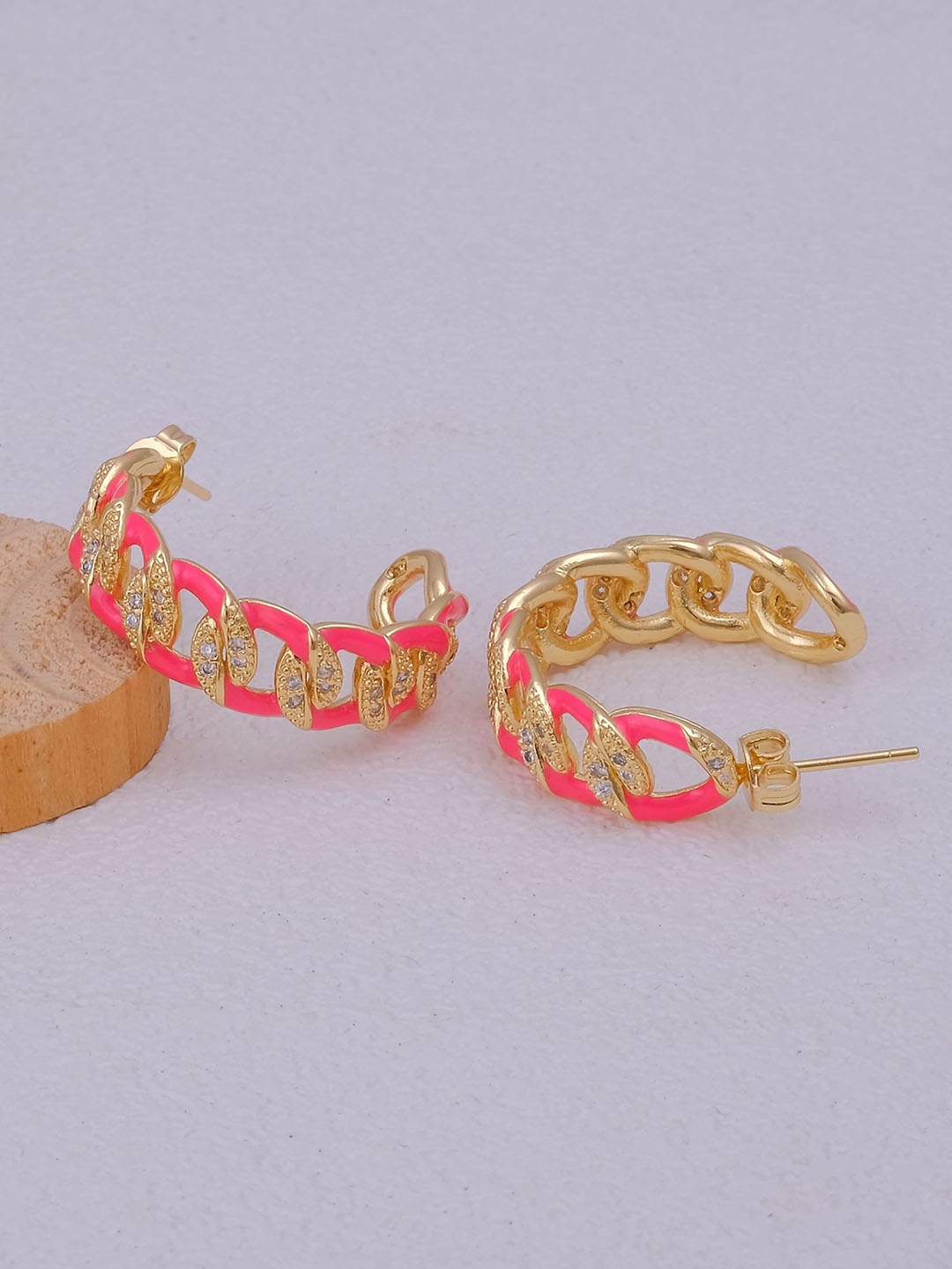 

EL JOYERO Contemporary Studs Earrings, Gold