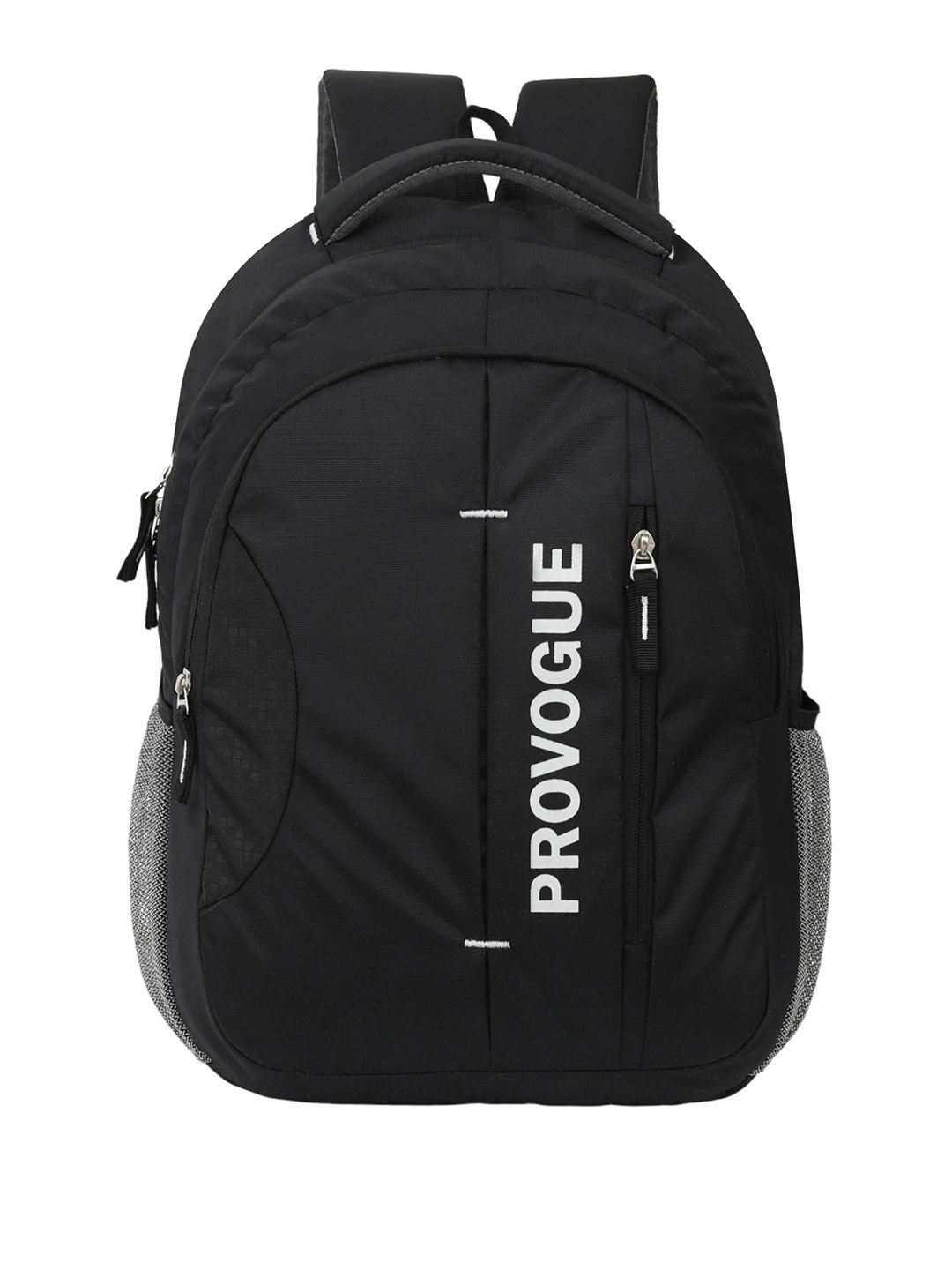 

Provogue Unisex Embroidered Backpack, Black