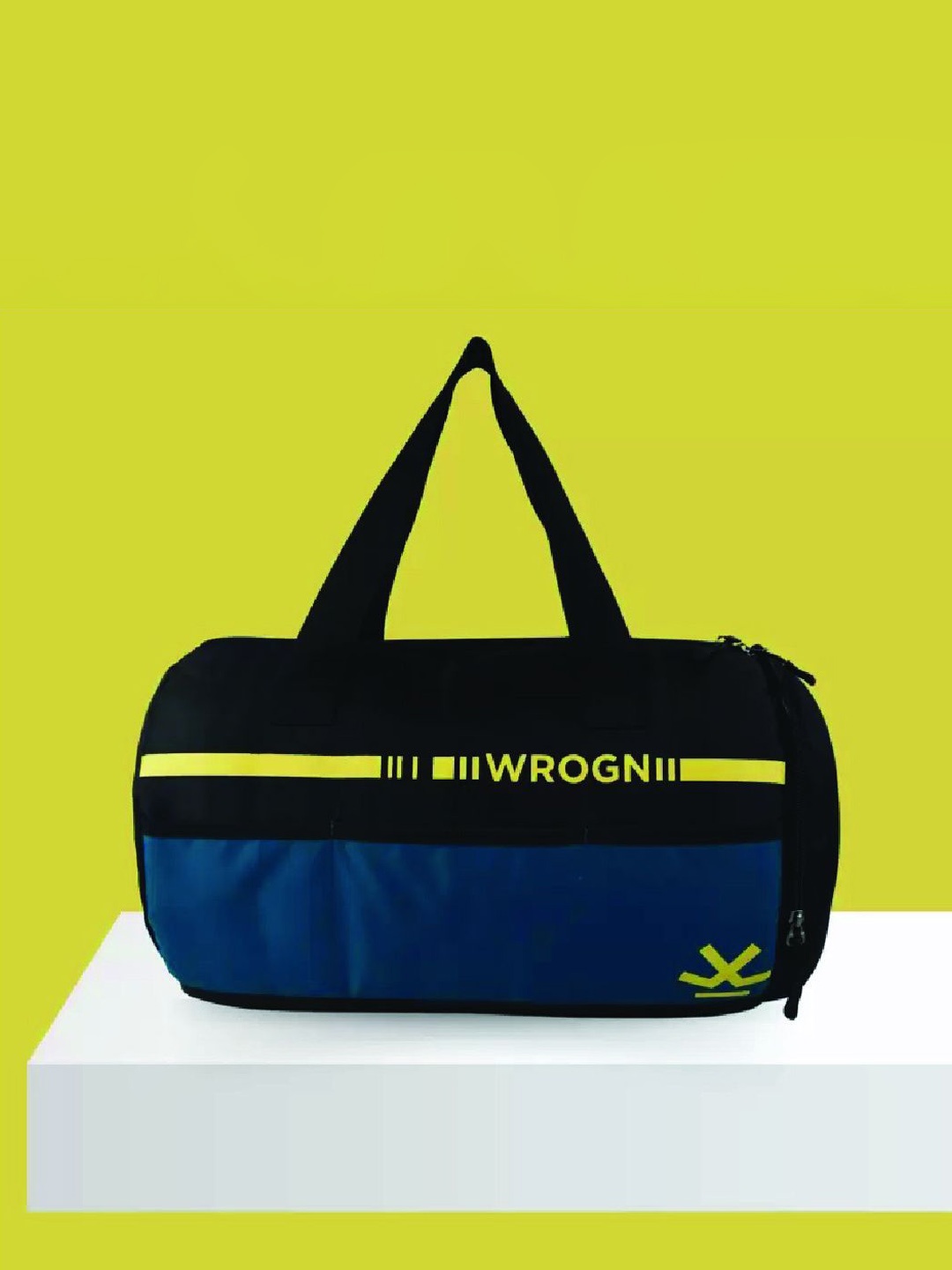 

WROGN Medium Foldable Sports or Gym Duffel Bag, Black