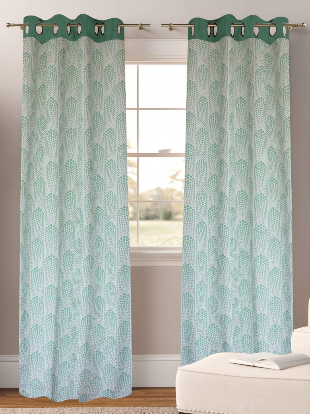 

Dekor World Multicoloured Set of 2 Long Door Curtain, Multi