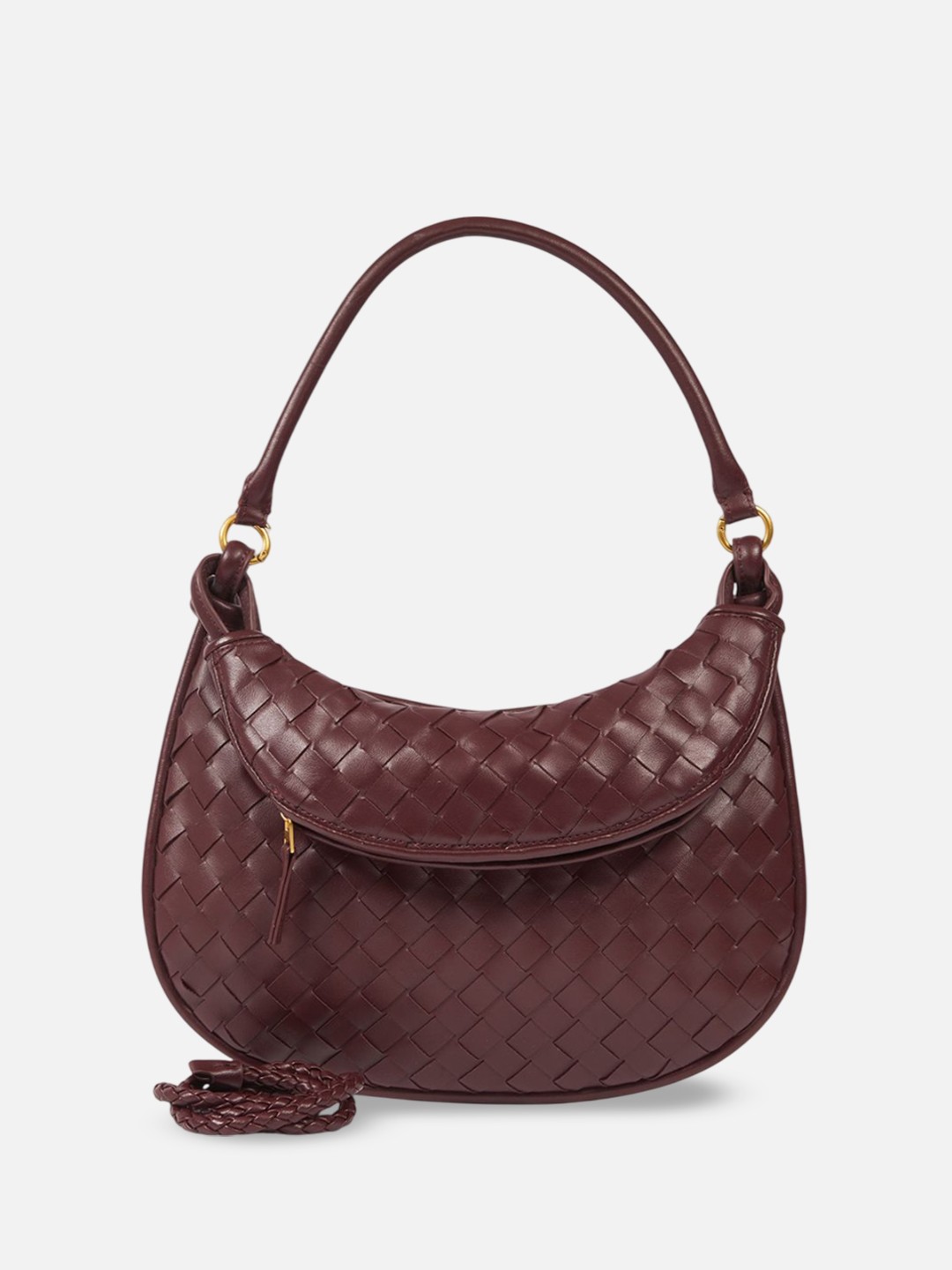 

CARRY CITY Half Moon Shoulder Bag, Maroon