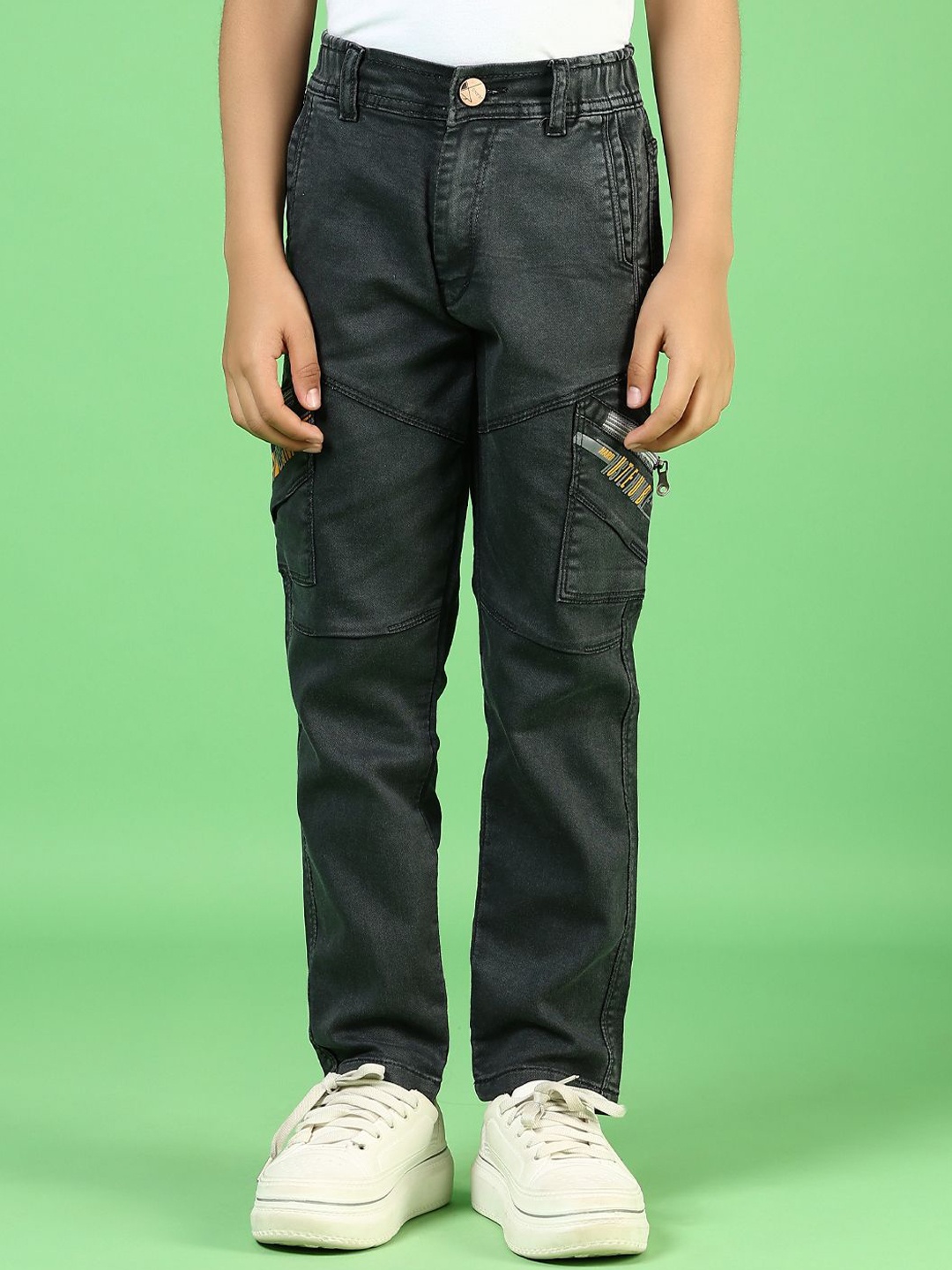 

V-Mart Boys Light Fade Jeans, Black